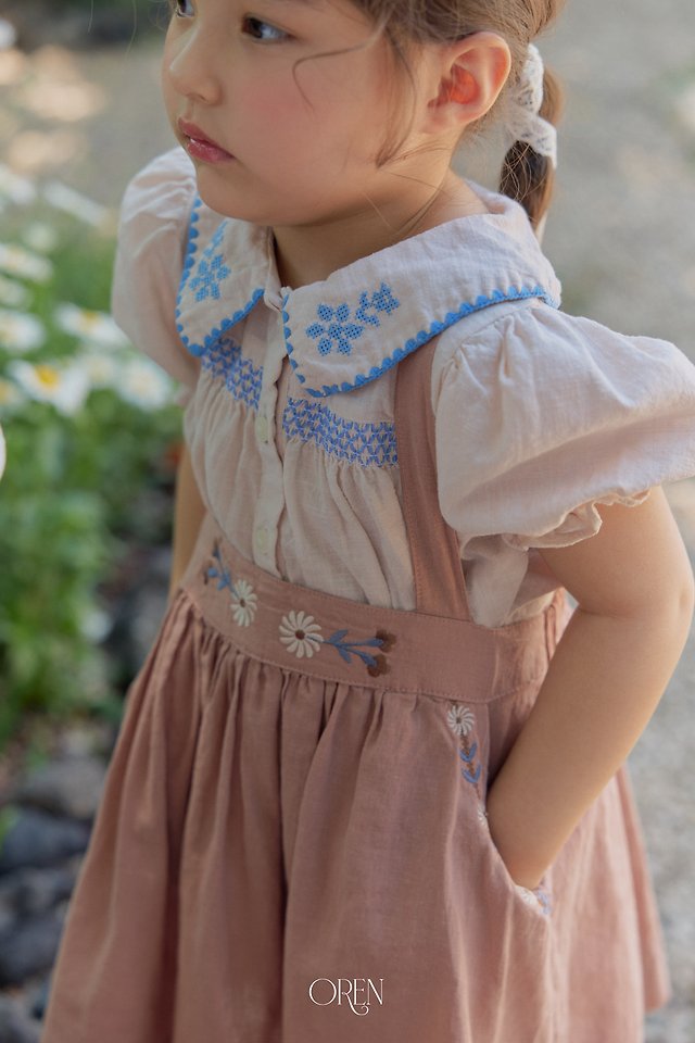 Oren - Korean Children Fashion - #childofig - Serenne Smock Blouse - 9