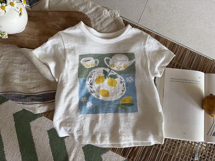 Oren - Korean Children Fashion - #childofig - Maison Lemon Tee - 7