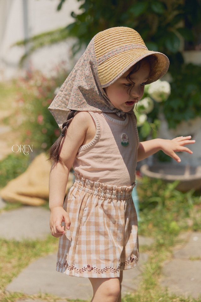 Oren - Korean Children Fashion - #childrensboutique - Soleil Scarf Straw Hat - 10