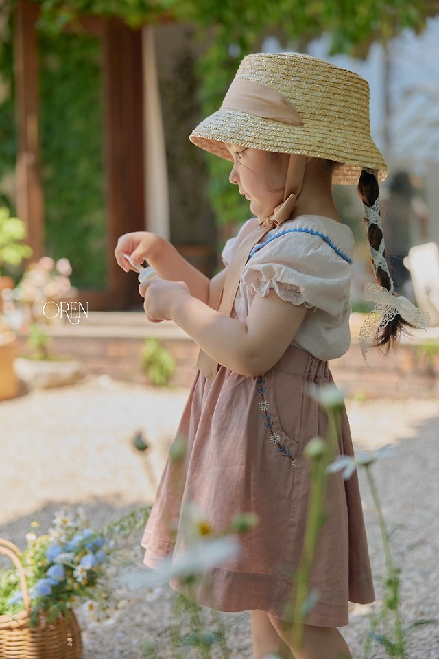 Oren - Korean Children Fashion - #childrensboutique - Chouette Ribbon Straw Hat - 8