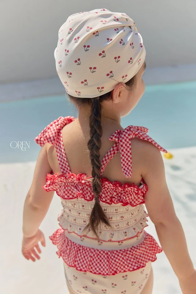 Oren - Korean Children Fashion - #childrensboutique - Rochelle Cherry Bikini Swimsuit - 6