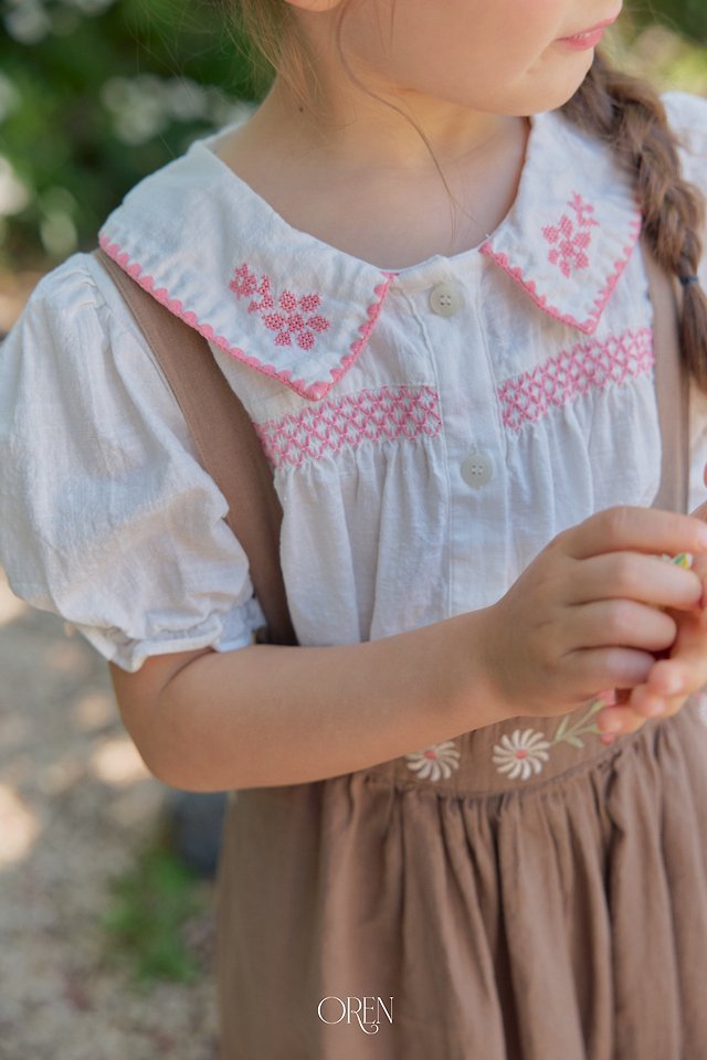 Oren - Korean Children Fashion - #childrensboutique - Serenne Smock Blouse - 11