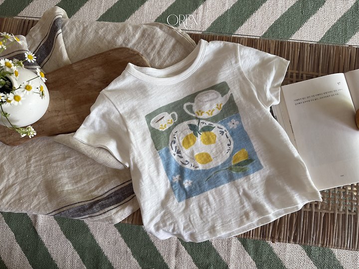 Oren - Korean Children Fashion - #childrensboutique - Maison Lemon Tee - 8