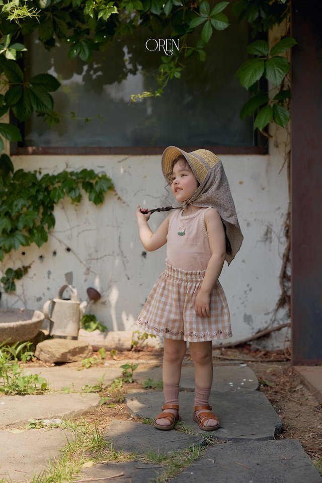 Oren - Korean Children Fashion - #designkidswear - Soleil Scarf Straw Hat - 11
