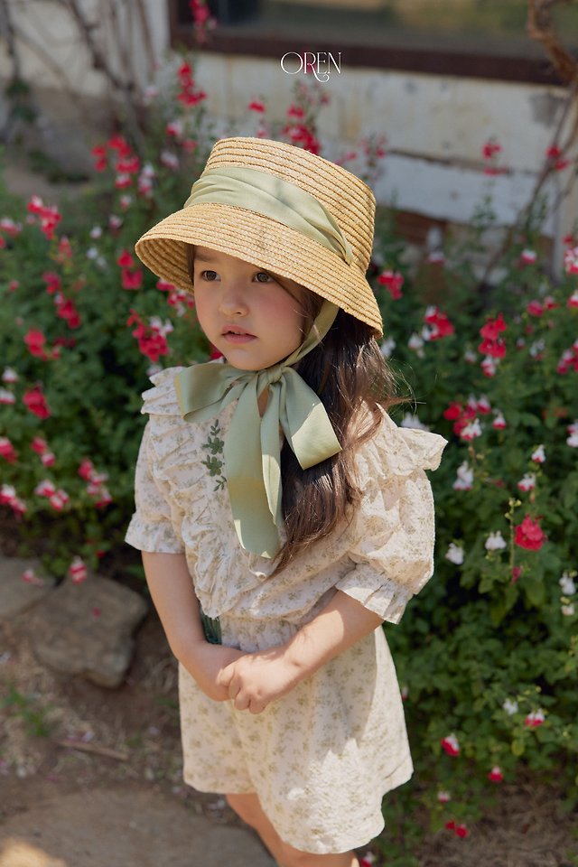 Oren - Korean Children Fashion - #designkidswear - Chouette Ribbon Straw Hat - 9