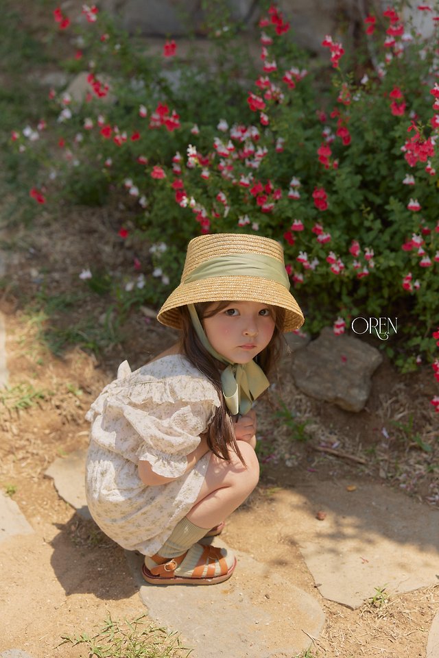 Oren - Korean Children Fashion - #discoveringself - Chouette Ribbon Straw Hat - 10