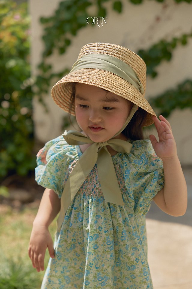 Oren - Korean Children Fashion - #fashionkids - Chouette Ribbon Straw Hat - 11