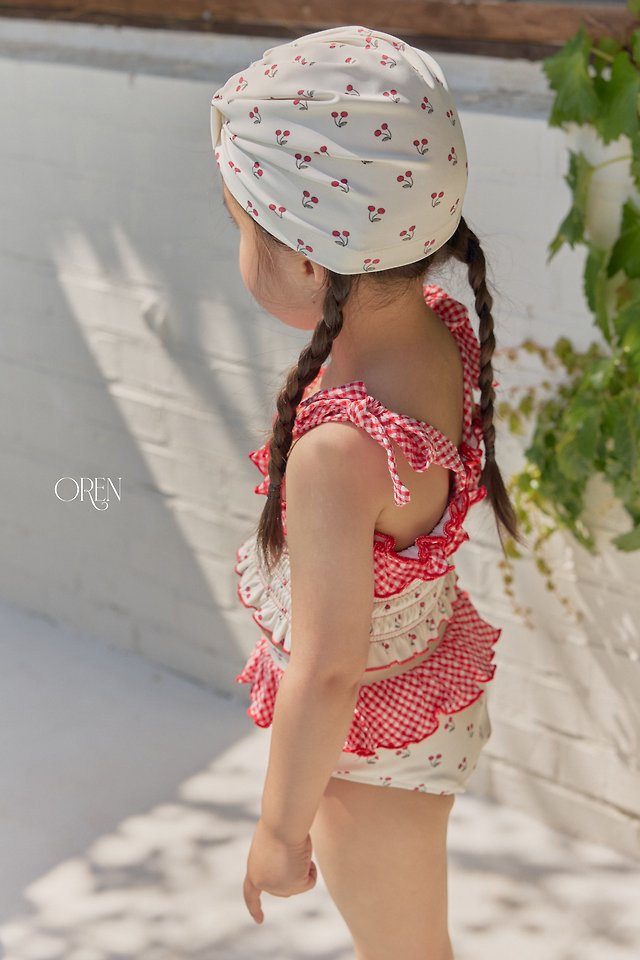 Oren - Korean Children Fashion - #fashionkids - Rochelle Cherry Swim Cap - 8