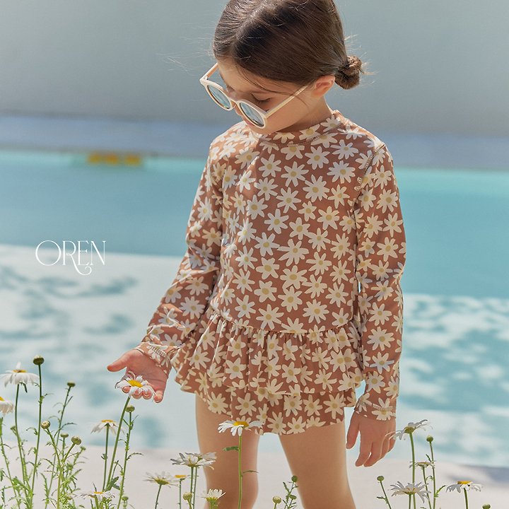 Oren - Korean Children Fashion - #kidsshorts - Solea Fleur Rash Guard - 8