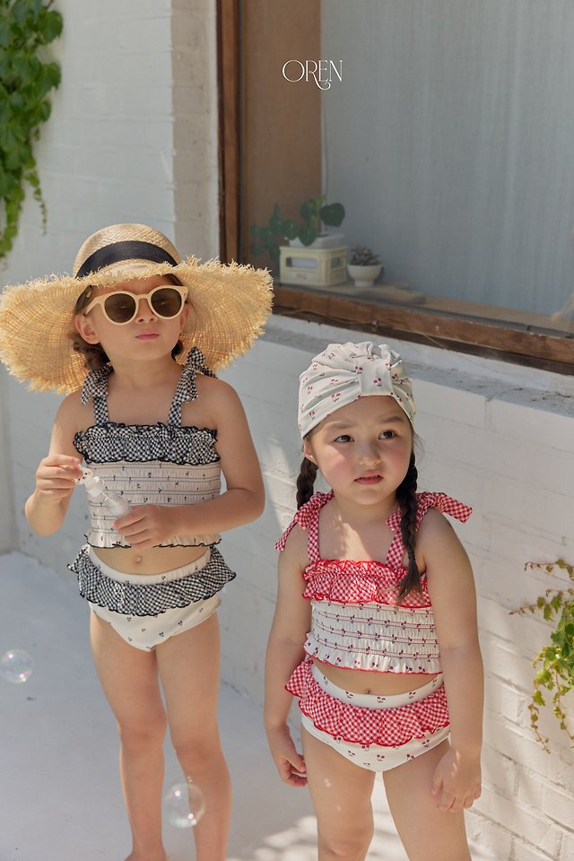 Oren - Korean Children Fashion - #kidsstore - Rochelle Cherry Swim Cap - 10