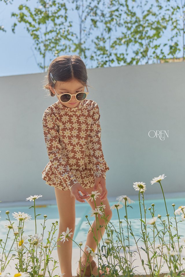Oren - Korean Children Fashion - #kidsstore - Solea Fleur Rash Guard - 9