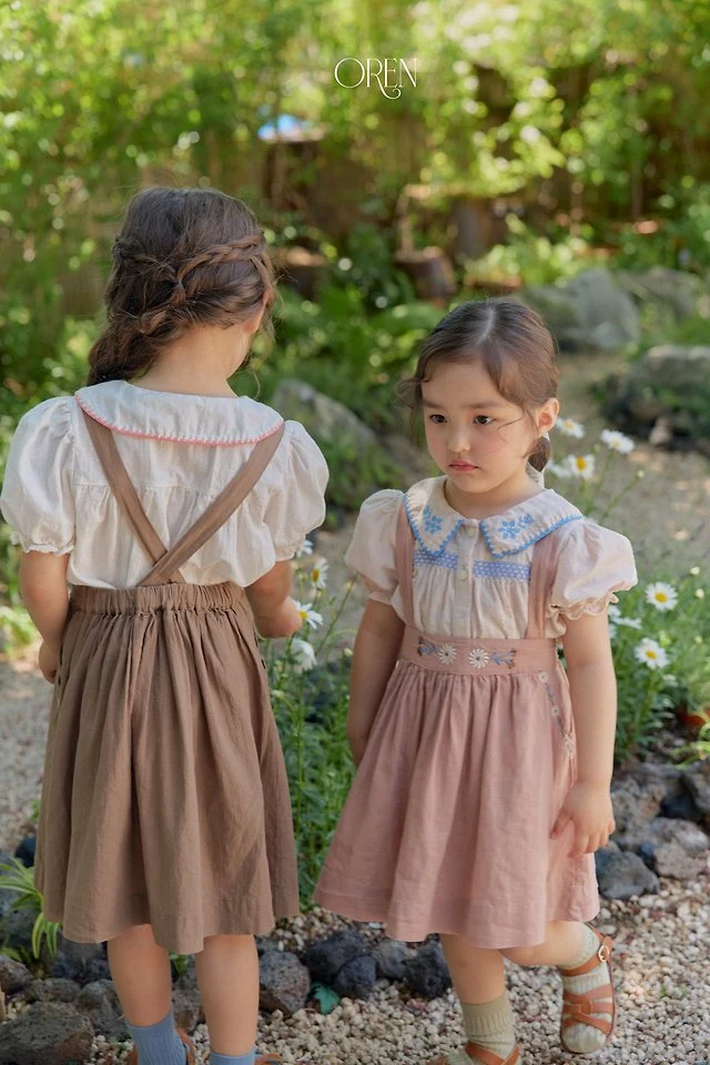 Oren - Korean Children Fashion - #kidsstore - Brisa Jumper Skirt - 3