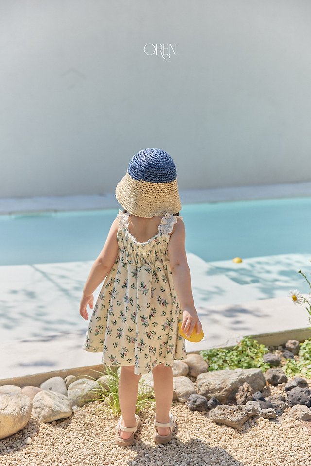 Oren - Korean Children Fashion - #kidsstore - Casa Two-Tone Raffia Bucket Hat - 4