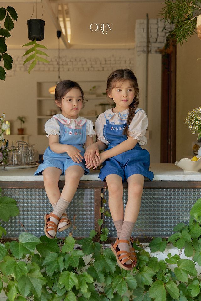 Oren - Korean Children Fashion - #kidzfashiontrend - Soleil Denim Overalls - 5