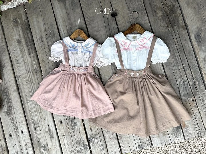 Oren - Korean Children Fashion - #kidsstore - Brisa Jumper Skirt - 4