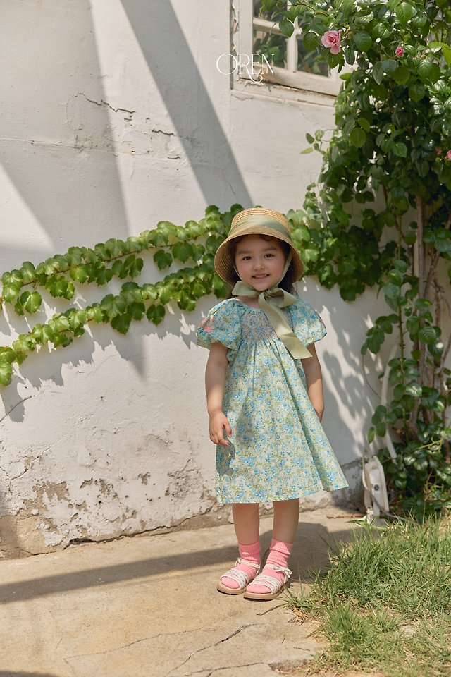 Oren - Korean Children Fashion - #kidzfashiontrend - Solara Smocking One-piece - 12