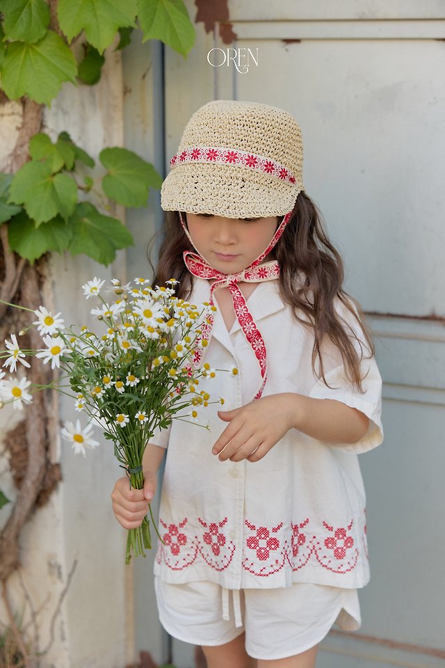 Oren - Korean Children Fashion - #littlefashionista - Rosier Raffia Strap Ball Cap - 5