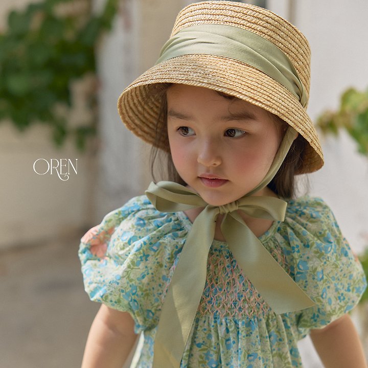 Oren - Korean Children Fashion - #minifashionista - Chouette Ribbon Straw Hat - 2