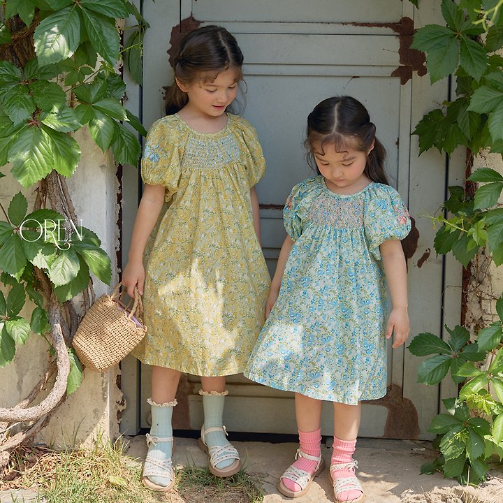 Oren - Korean Children Fashion - #minifashionista - Solara Smocking One-piece - 2