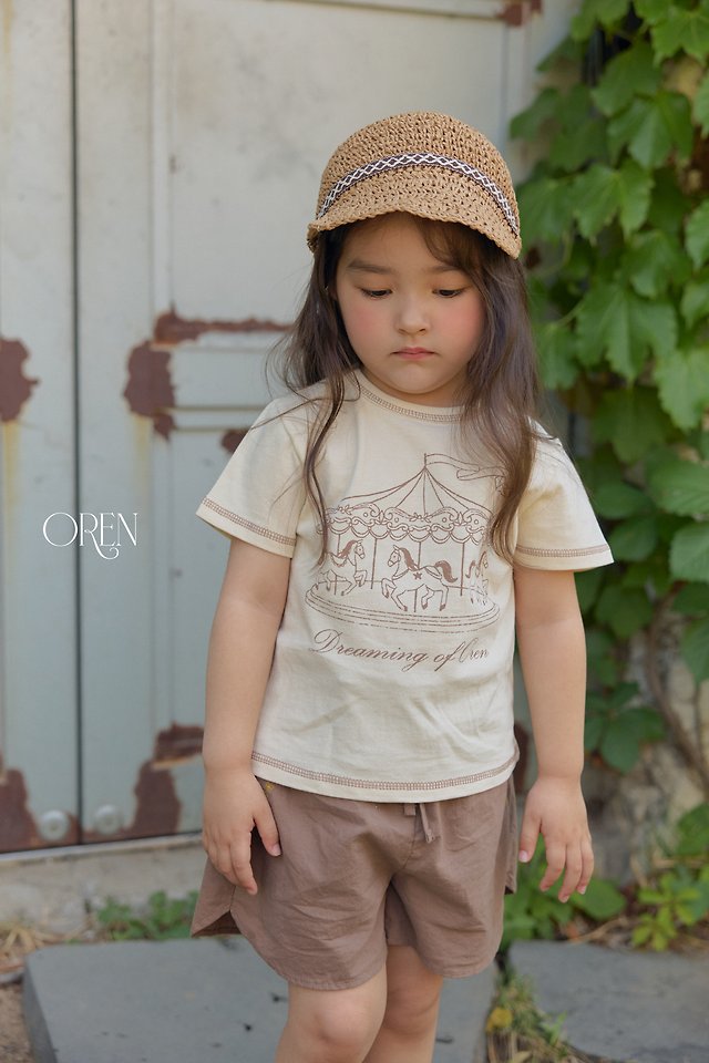 Oren - Korean Children Fashion - #minifashionista - Dreaming Carousel Tee - 6