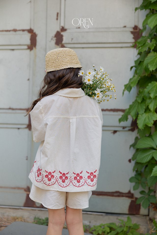 Oren - Korean Children Fashion - #prettylittlegirls - Rosier Garden Shirt - 5
