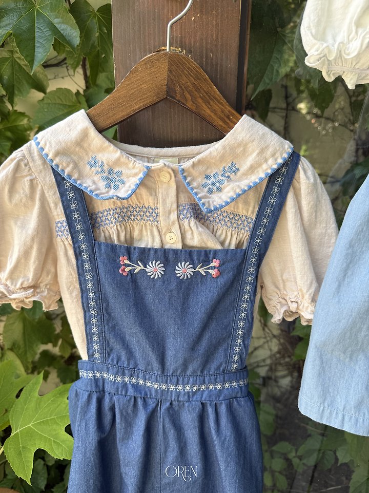 Oren - Korean Children Fashion - #prettylittlegirls - Soleil Denim Overalls - 10