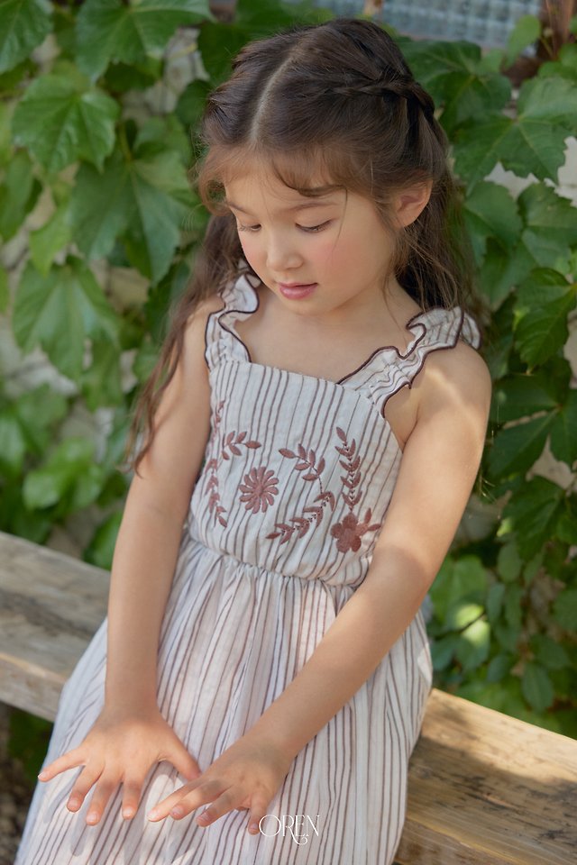 Oren - Korean Children Fashion - #prettylittlegirls - Casa Stripe One-piece - 7