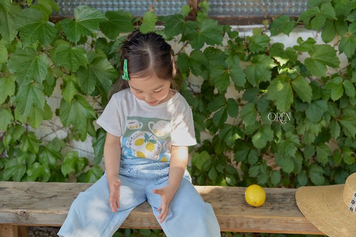 Oren - Korean Children Fashion - #prettylittlegirls - Maison Lemon Tee - 5