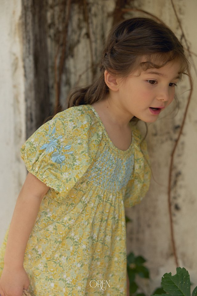 Oren - Korean Children Fashion - #prettylittlegirls - Solara Smocking One-piece - 3