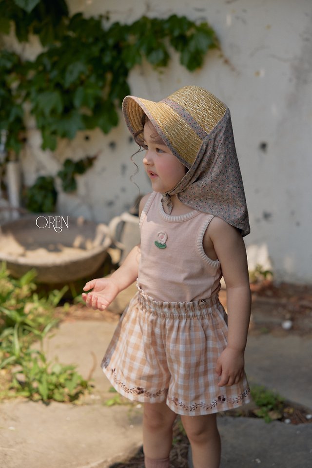 Oren - Korean Children Fashion - #stylishchildhood - Soleil Scarf Straw Hat - 8