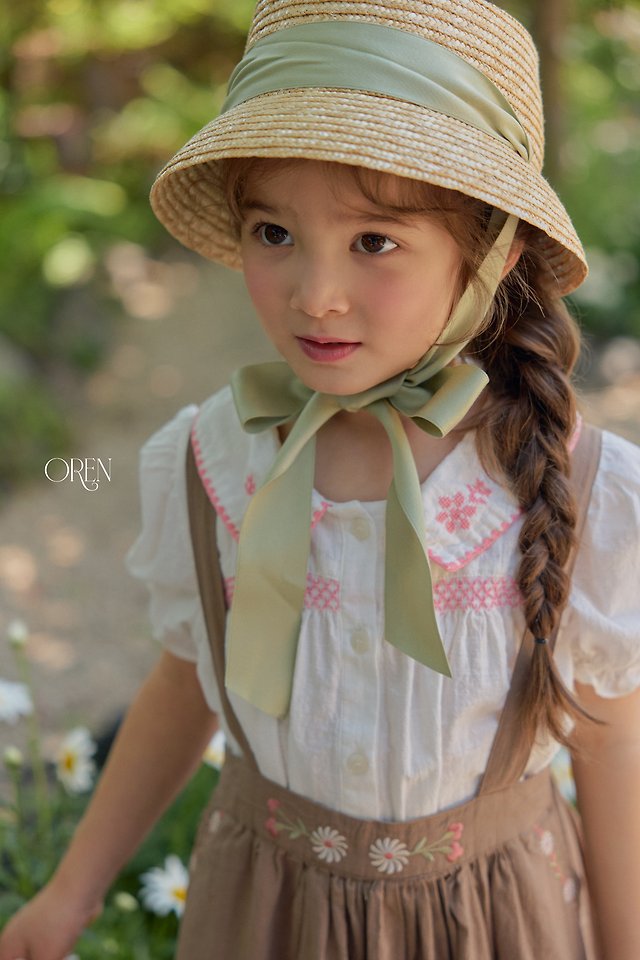 Oren - Korean Children Fashion - #stylishchildhood - Chouette Ribbon Straw Hat - 6