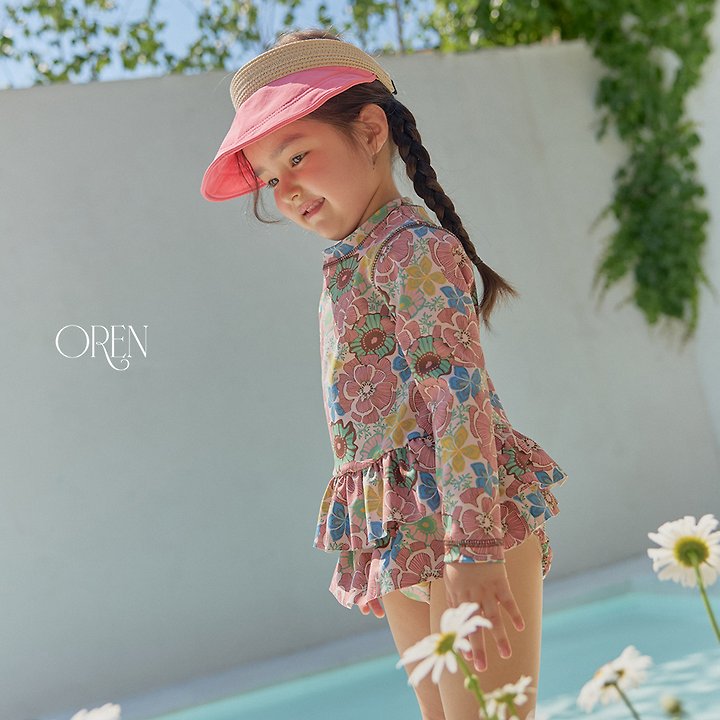 Oren - Korean Children Fashion - #stylishchildhood - Solea Fleur Rash Guard - 2