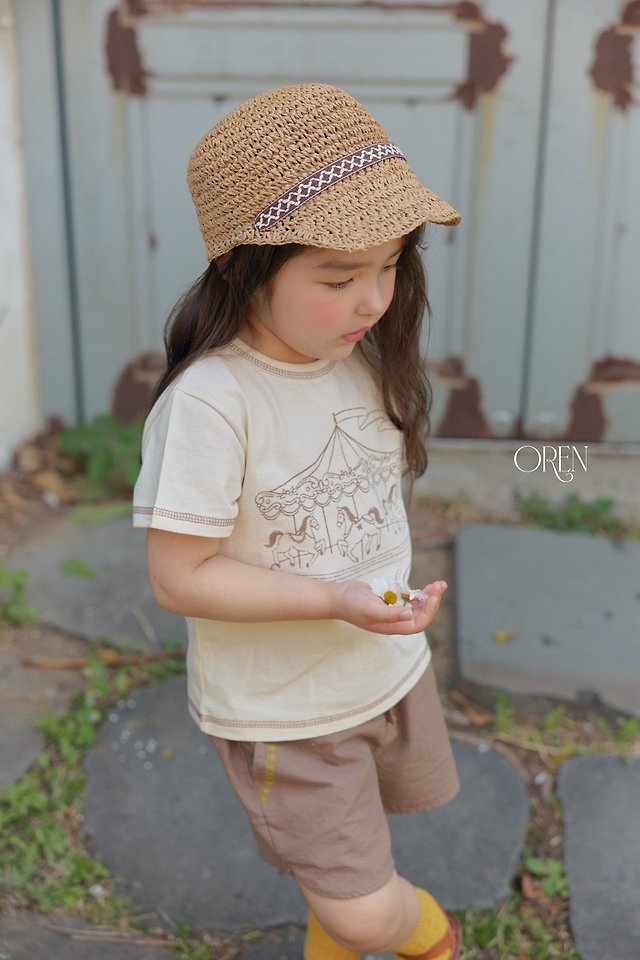 Oren - Korean Children Fashion - #toddlerclothing - Rosier Raffia Strap Ball Cap - 10