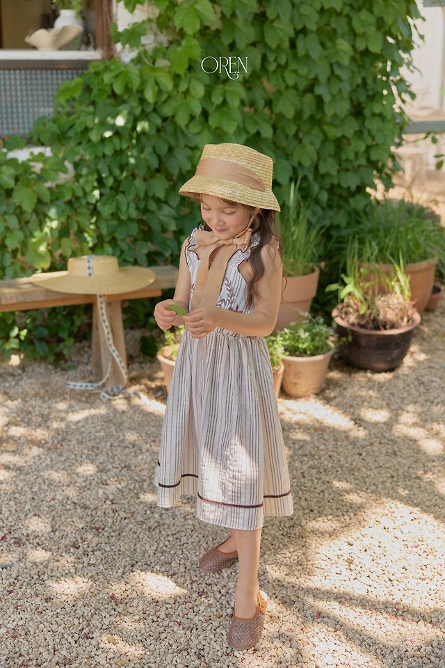 Oren - Korean Children Fashion - #toddlerclothing - Chouette Ribbon Straw Hat - 5