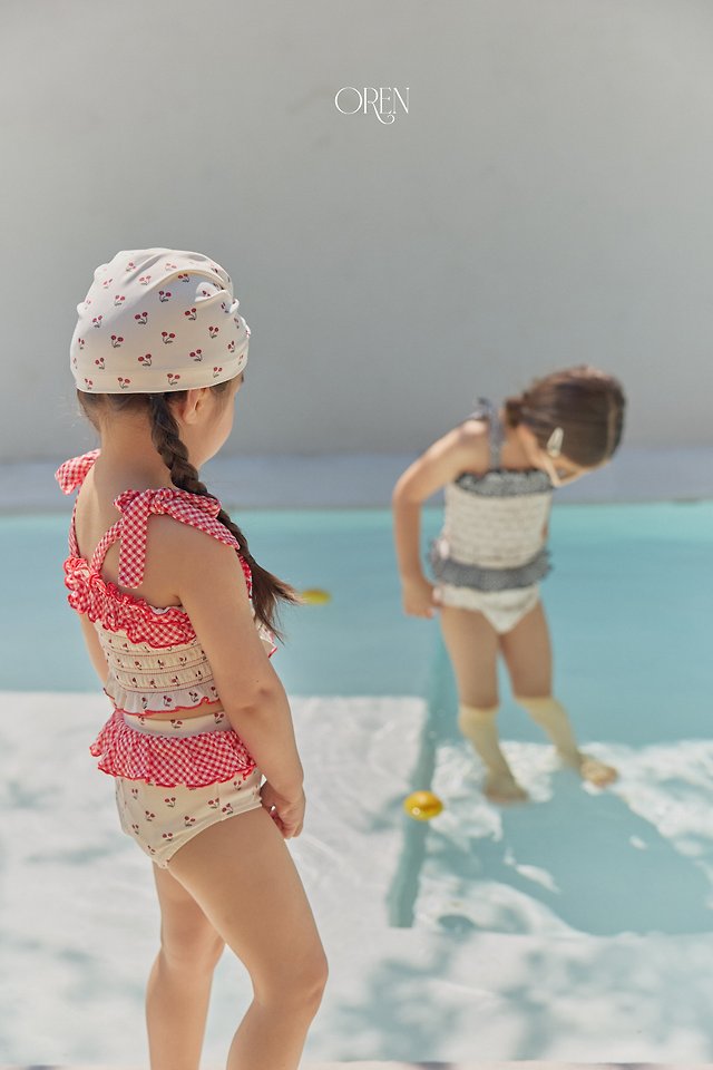 Oren - Korean Children Fashion - #toddlerclothing - Rochelle Cherry Bikini Swimsuit - 3