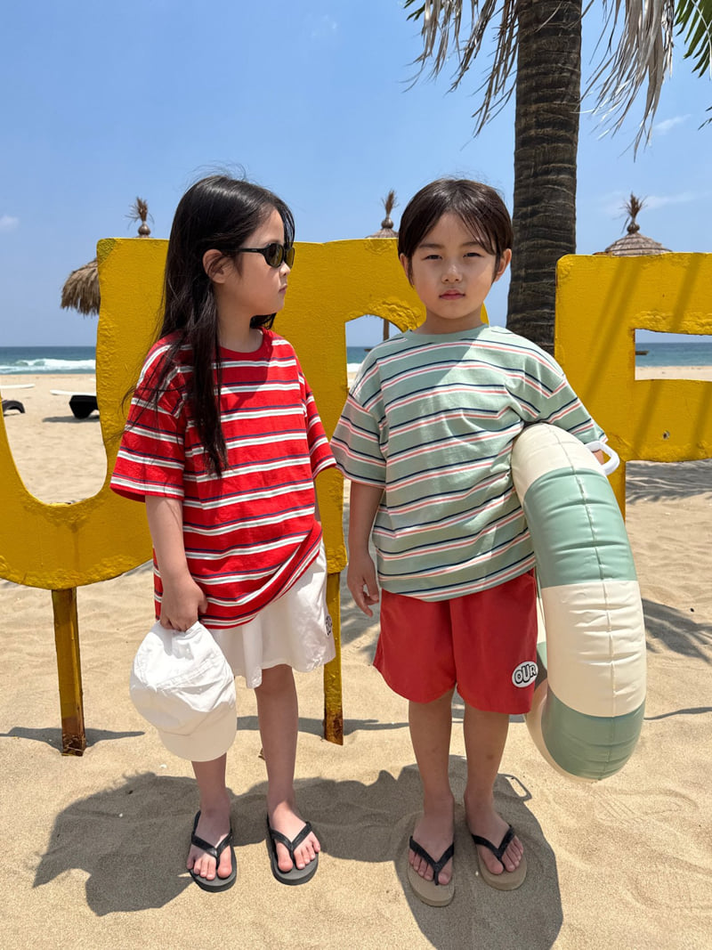 Our - Korean Children Fashion - #magicofchildhood - Ade Stripe Tee - 10
