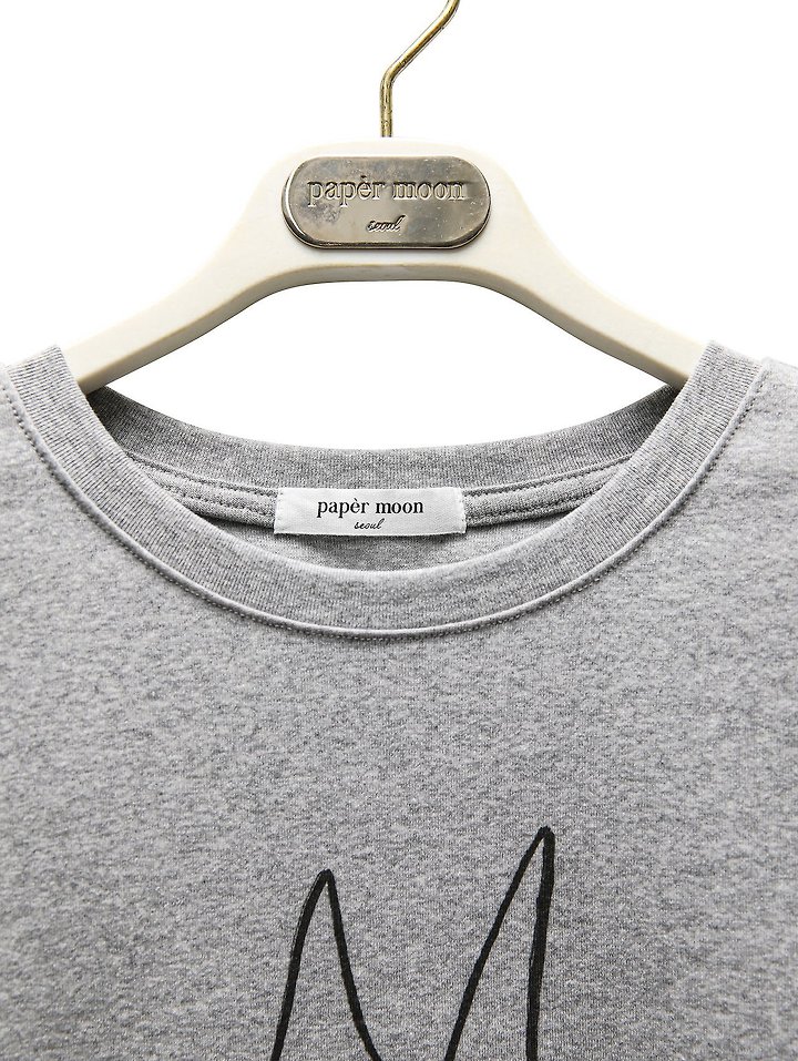 Paper Moon - Korean Women Fashion - #momslook - Little Bunny Cropped Tee - 6