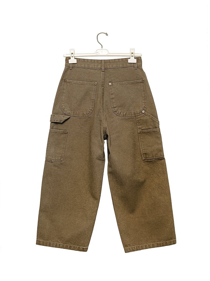 Paper Moon - Korean Women Fashion - #momslook - Vintage Ankle Carpenter Culotte Pants - 10