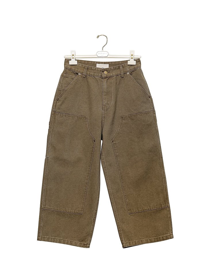 Paper Moon - Korean Women Fashion - #momslook - Vintage Ankle Carpenter Culotte Pants - 9