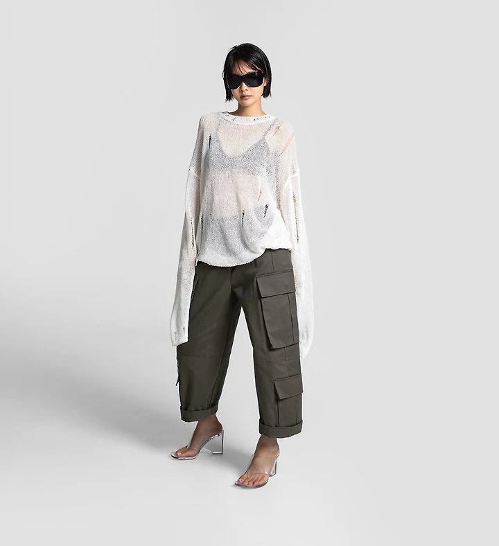 Paper Moon - Korean Women Fashion - #momslook - Structured Double Cargo Pants - 3