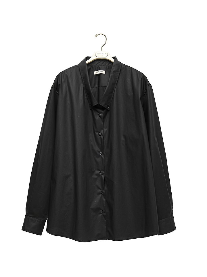 Paper Moon - Korean Women Fashion - #momslook - Low-Collar Paper Button-Down Shirt - 6
