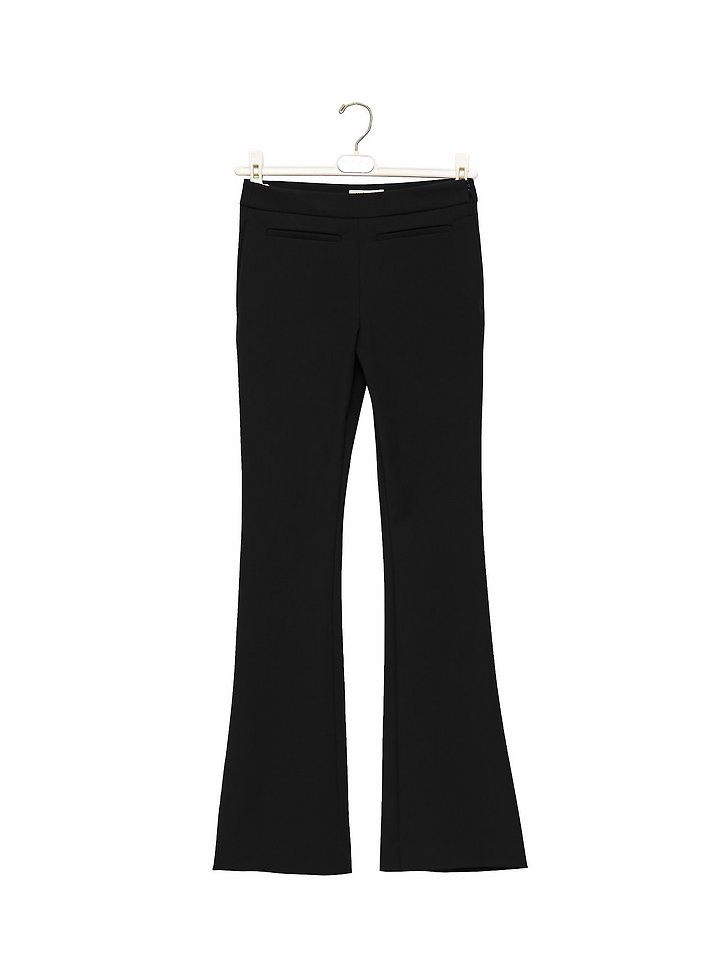 Paper Moon - Korean Women Fashion - #momslook - Side-Slit Maxi Flare Pants - 6