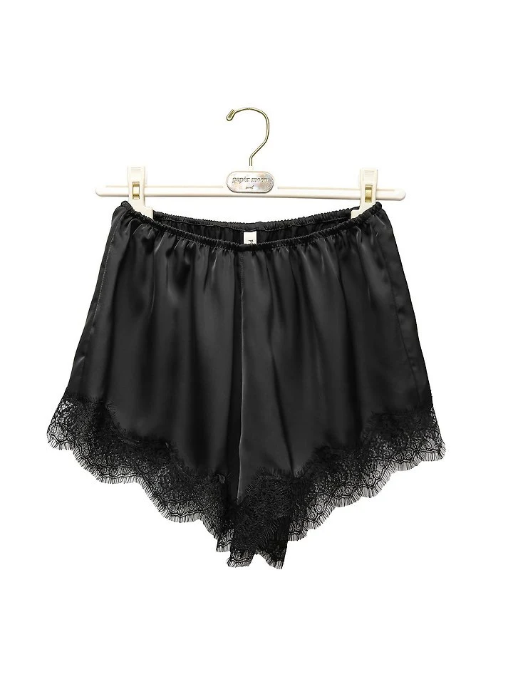 Paper Moon - Korean Women Fashion - #momslook - Satin Lace Shorts - 12
