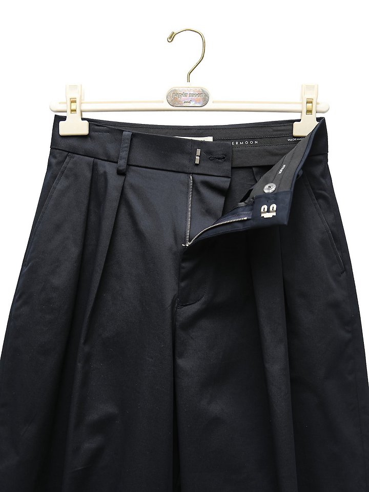 Paper Moon - Korean Women Fashion - #momslook - Curved Volume Wide Chino Pants - 11
