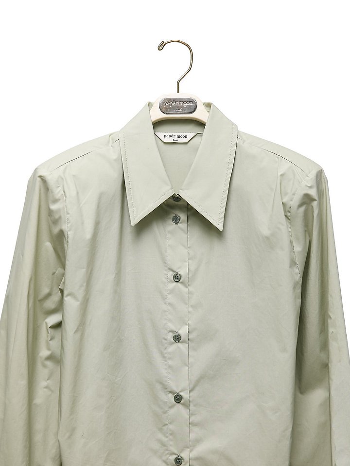 Paper Moon - Korean Women Fashion - #momslook - Wing Cuff Detail Button-Down Shirt - 7
