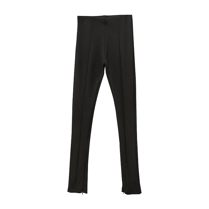 Paper Moon - Korean Women Fashion - #momslook - Ribbed Side-Slit Leggings - 3