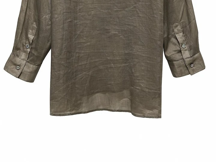 Paper Moon - Korean Women Fashion - #momslook - Vivid Oversized Linen Button-Down Shirt - 12