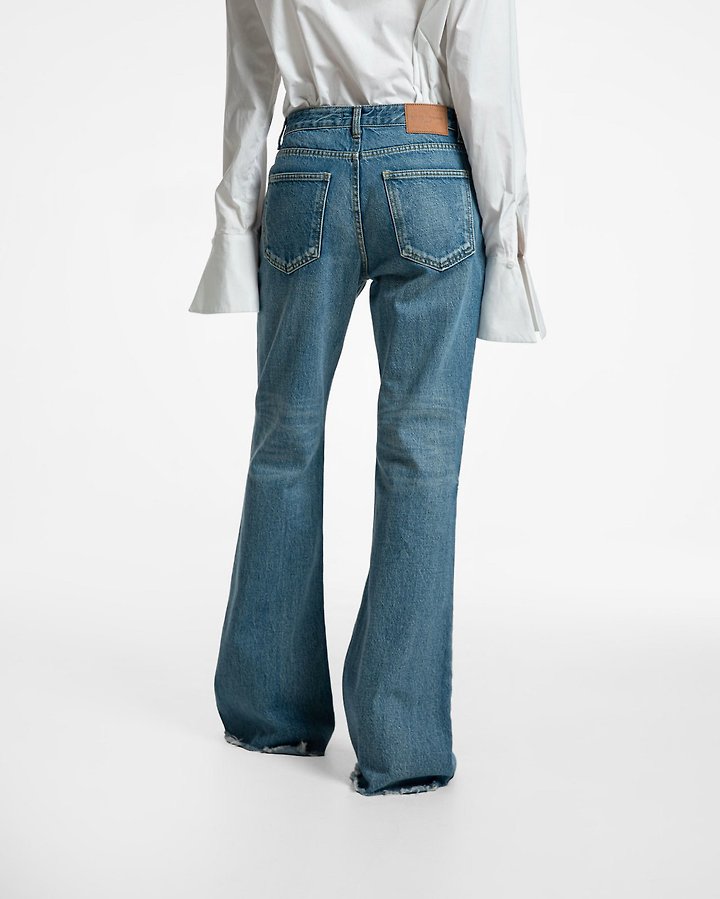 Paper Moon - Korean Women Fashion - #momslook - Classic Flared Denim Jeans - 6