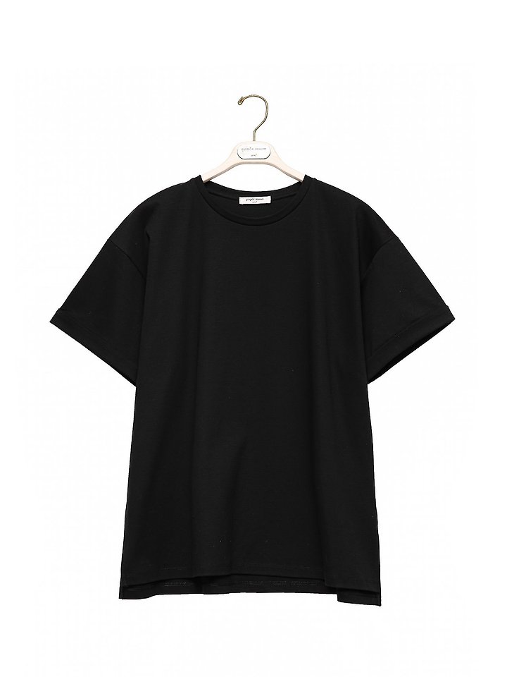 Paper Moon - Korean Women Fashion - #momslook - Premium Cotton Roll-Up Tee - 11