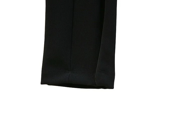 Paper Moon - Korean Women Fashion - #momslook - Ribbed Side-Slit Leggings - 12